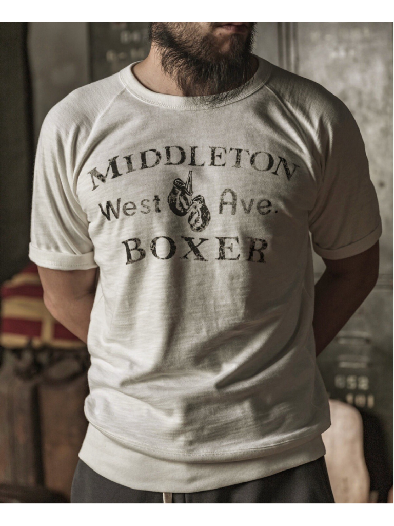 Heavy Duty Boxer Physical Training T-Shirt - Black Bronson Mfg. 36 S — image 2 of 5